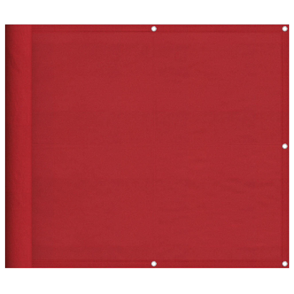 Paravento da Balcone Rosso 90x800 cm 100% Poliestere Oxford