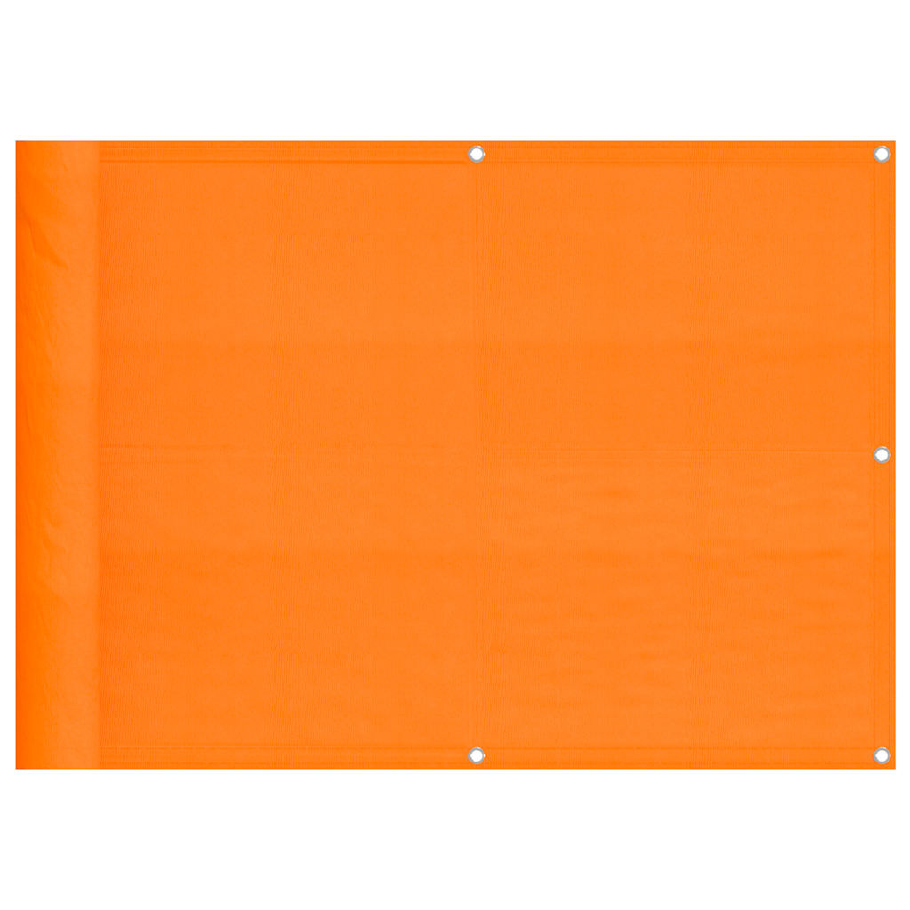 Paravento da Balcone Arancione 75x700 cm 100% Poliestere Oxford
