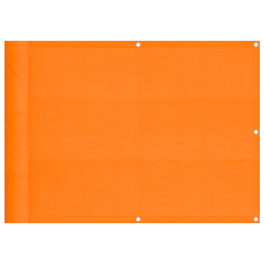 Paravento da Balcone Arancione 75x800 cm 100% Poliestere Oxford
