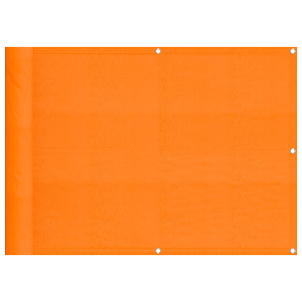 Paravento da Balcone Arancione 75x1000cm 100% Poliestere Oxford