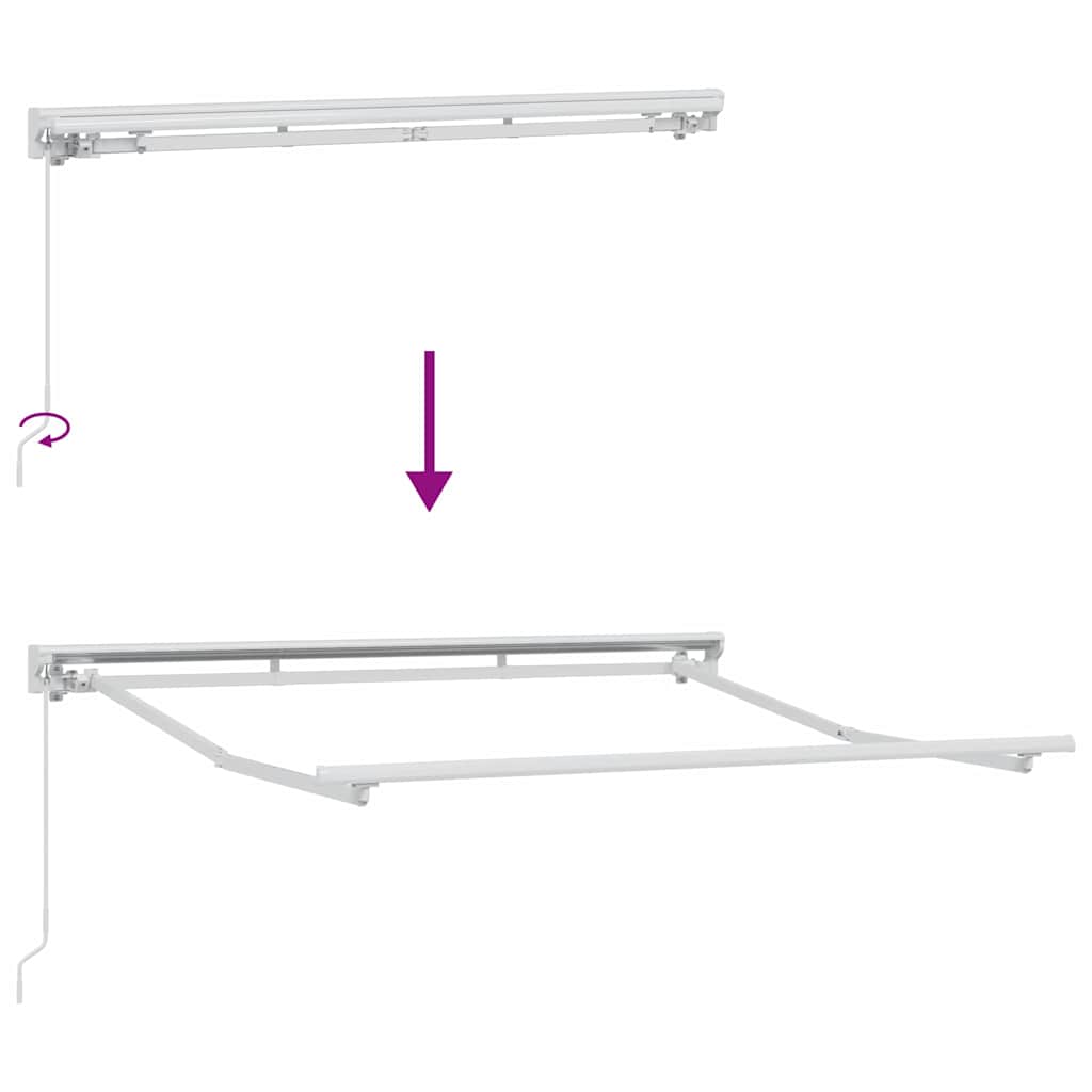 Struttura della tenda Regolabile Bianco 2,5 x 2 m Acciaio