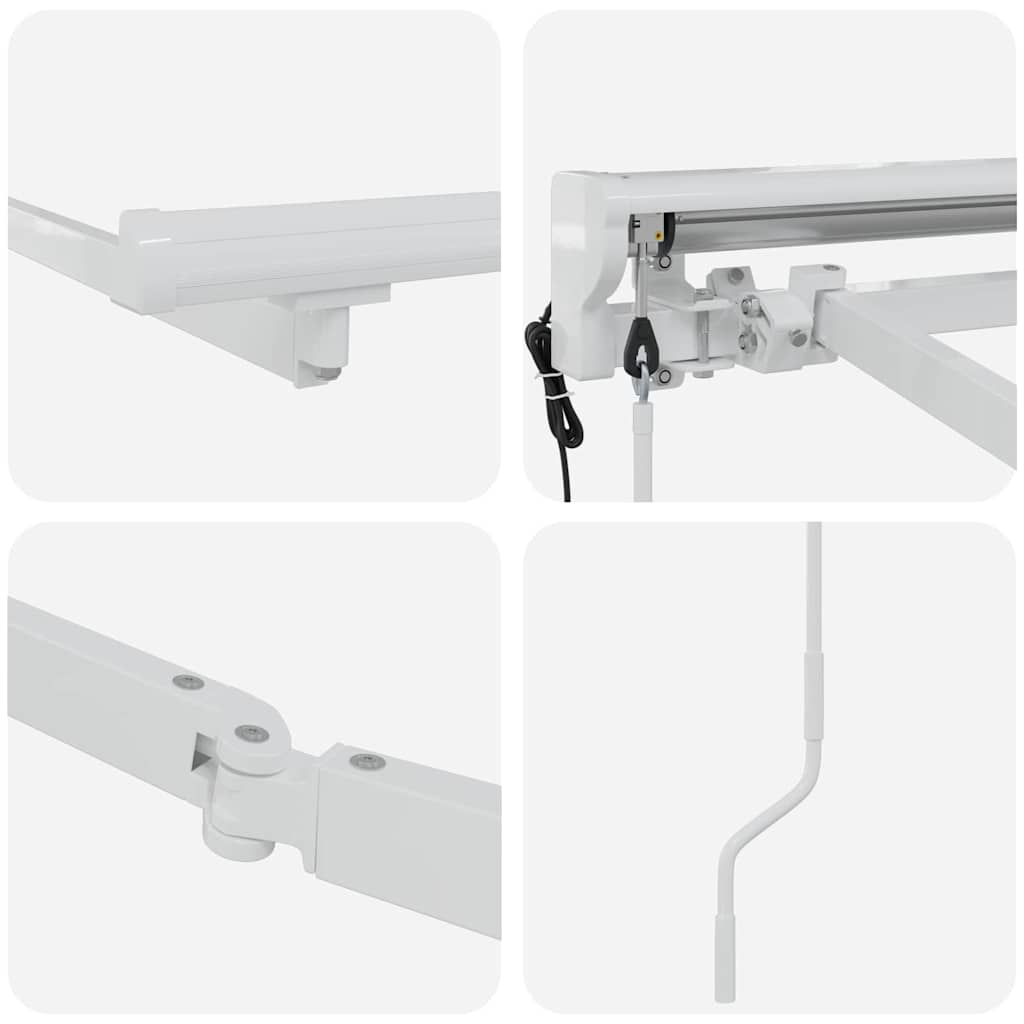 Struttura della tenda Regolabile Bianco 3 x 2 m Acciaio