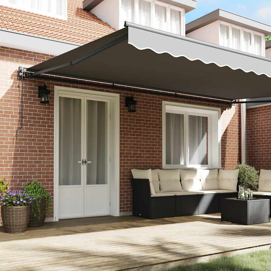 Struttura della tenda Regolabile Antracite 4,5 × 3 m Acciaio