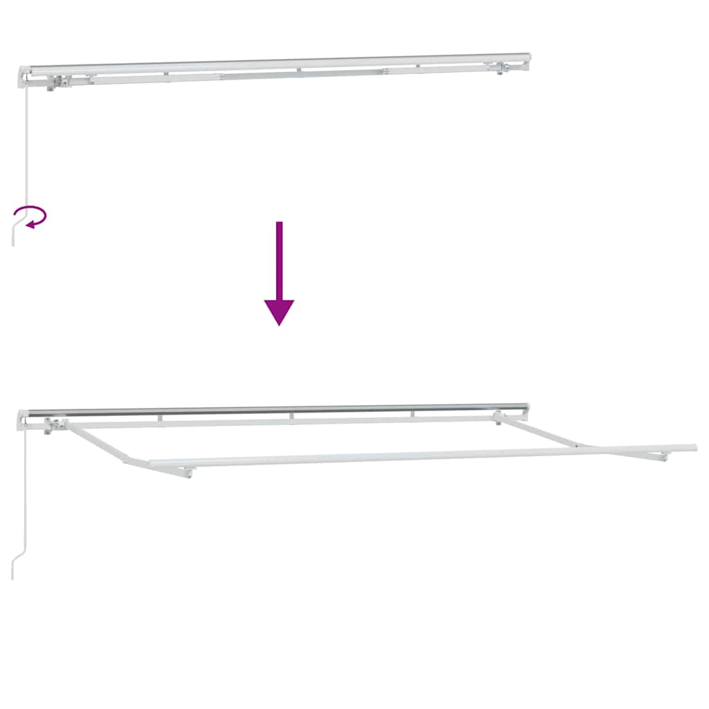Struttura della tenda Bianco 4 x 2 m Metallo