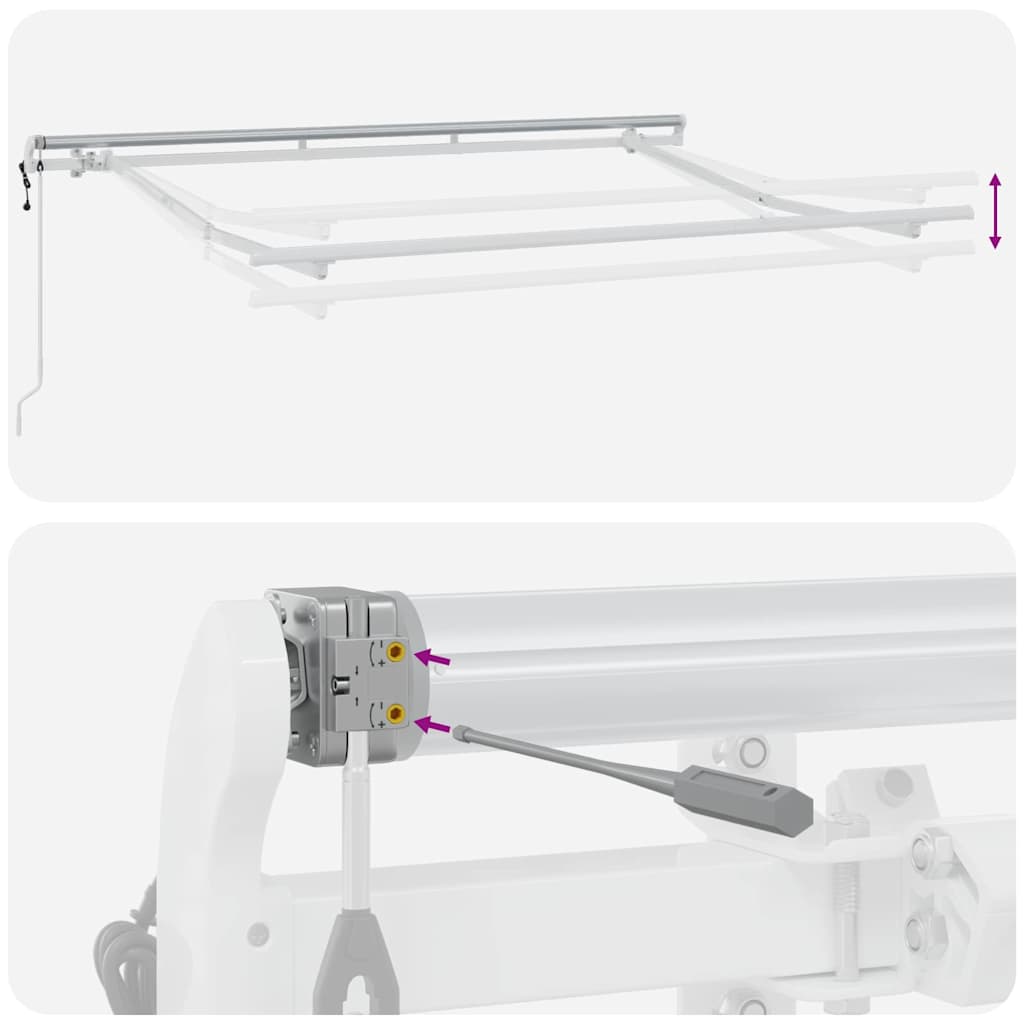 Struttura della tenda Bianco 3 x 2 m Metallo