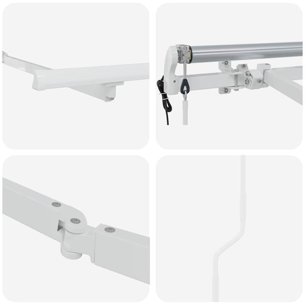 Struttura della tenda Bianco 3,5 x 2 m Metallo