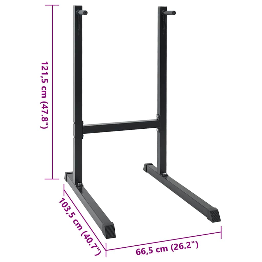 Stazione per dips Nero 103,5 x 66,5 x 121,5 cm