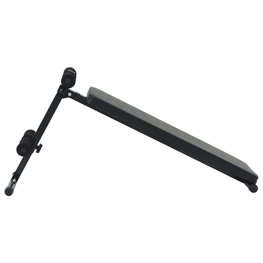 Panca per addominali Nero 124 x 33,5 x 55 cm