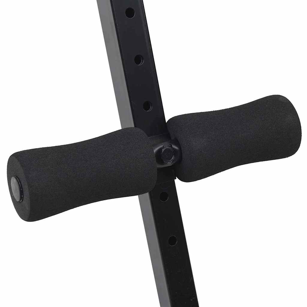 Panca per addominali Nero 124 x 33,5 x 55 cm