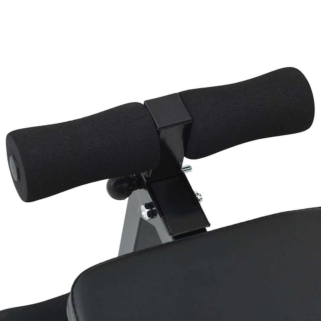 Panca per addominali Nero 124 x 33,5 x 55 cm