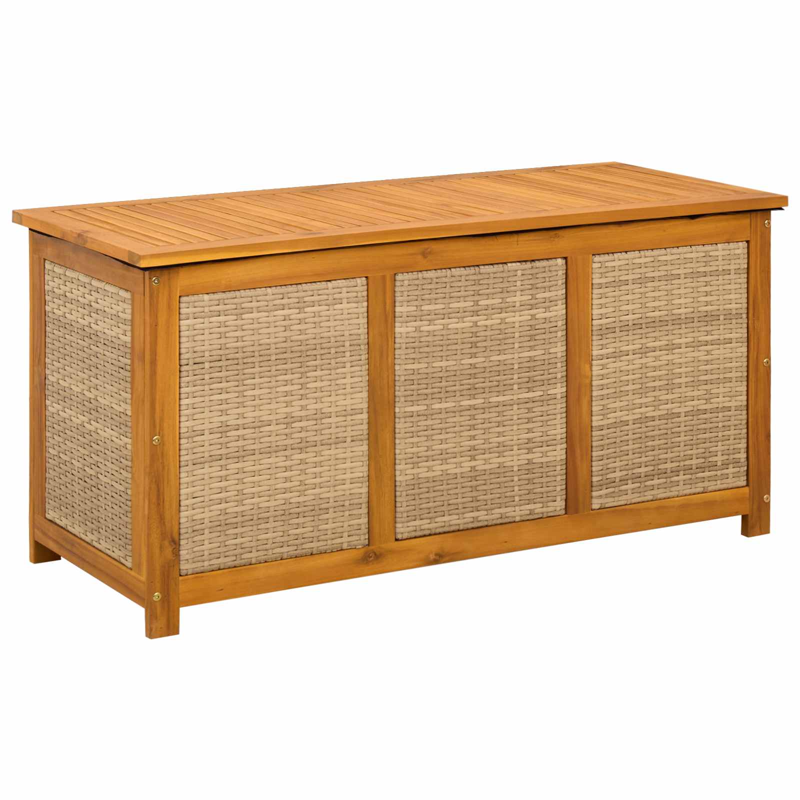 Scatola di Stoccaggio per Giardino 185 L 113 x 50 x 56 cm Beige