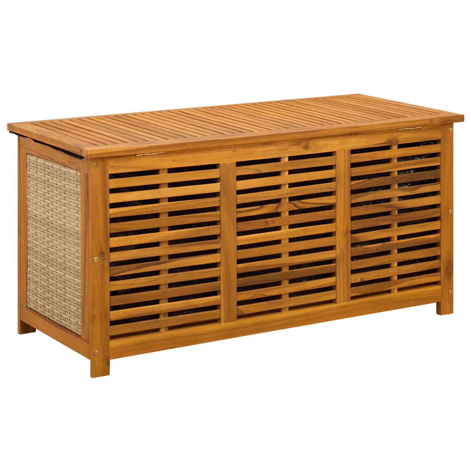 Scatola di Stoccaggio per Giardino 185 L 113 x 50 x 56 cm Beige