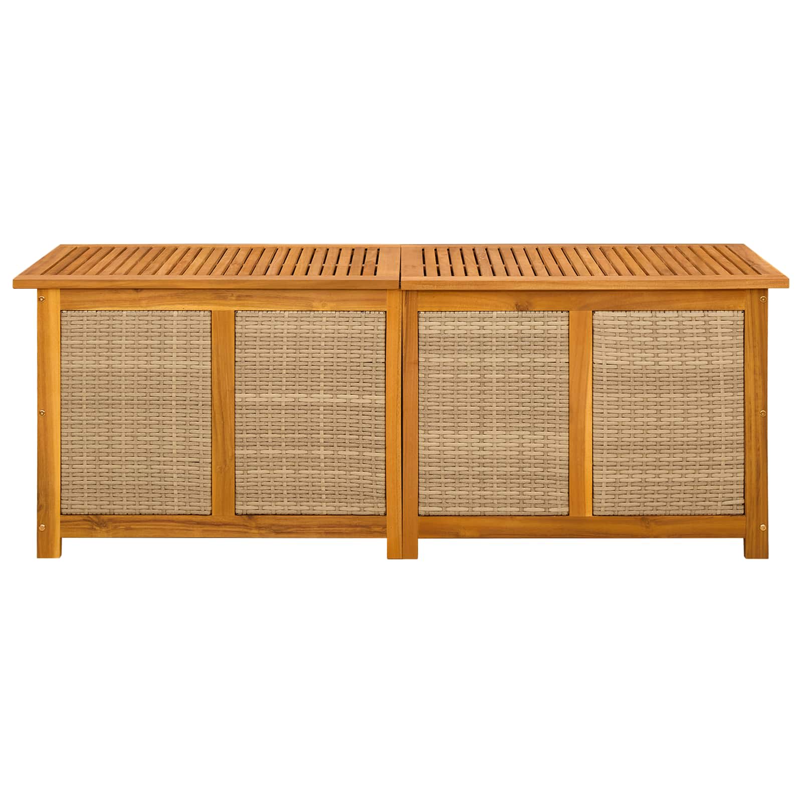 Scatola di Stoccaggio per Giardino 185 L 150 x 50 x 56 cm Beige