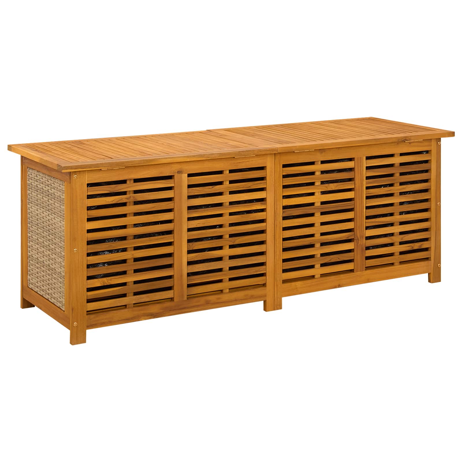 Scatola di Stoccaggio per Giardino 185 L 150 x 50 x 56 cm Beige