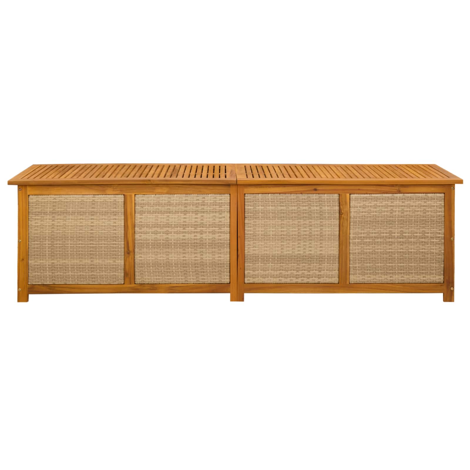 Scatola di Stoccaggio per Giardino 185 L 200 x 50 x 56 cm Beige
