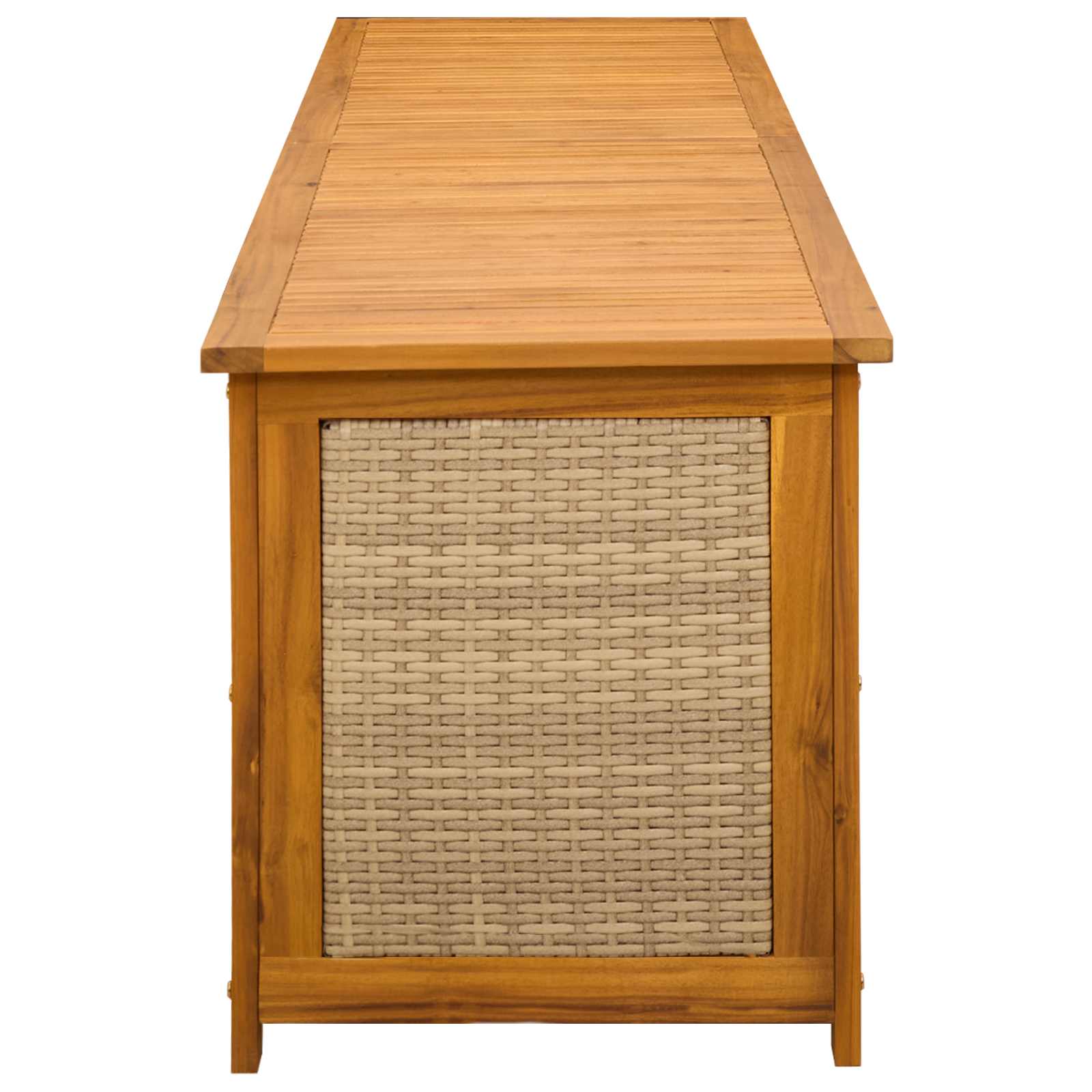 Scatola di Stoccaggio per Giardino 185 L 200 x 50 x 56 cm Beige