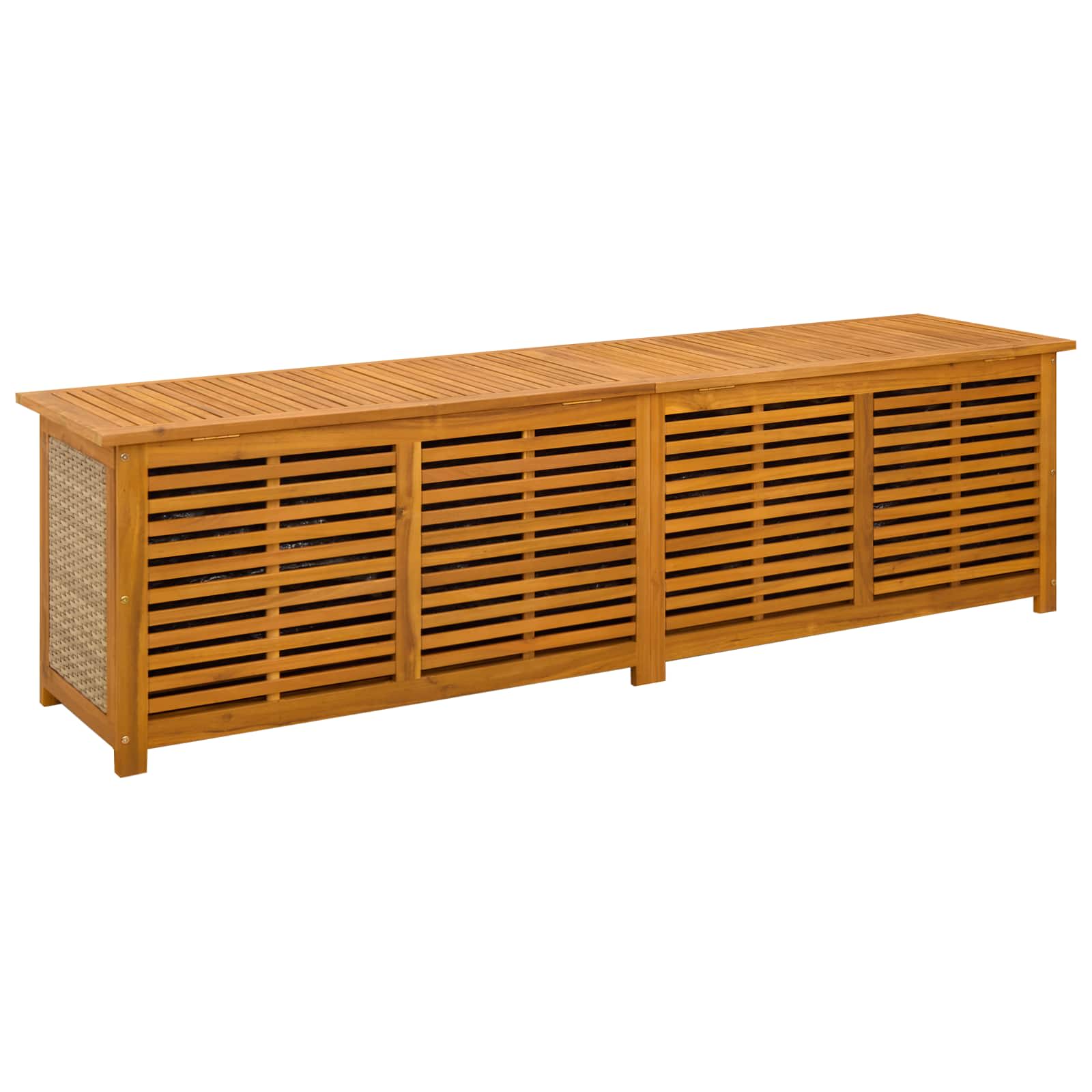 Scatola di Stoccaggio per Giardino 185 L 200 x 50 x 56 cm Beige