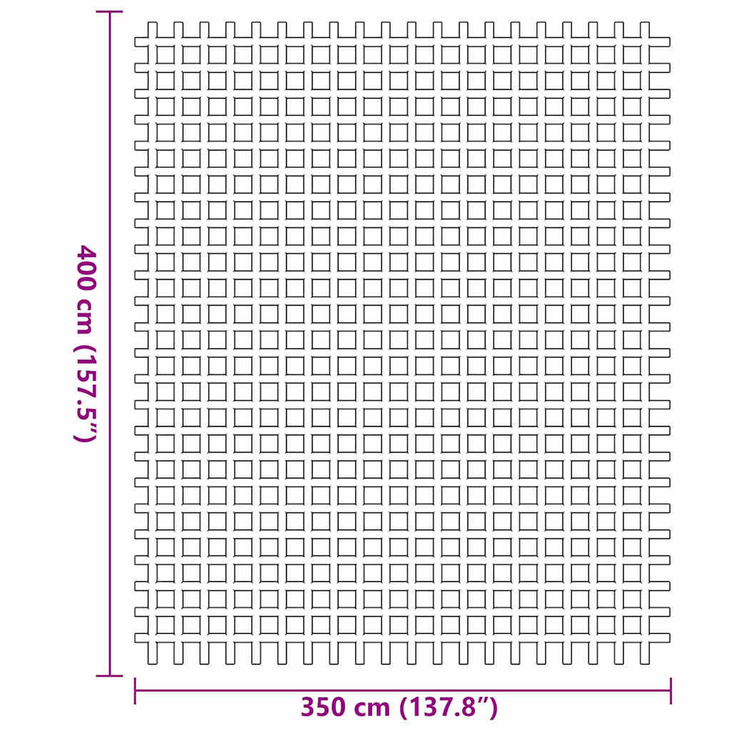 Tappeto da Tenda Antracite 400 × 350 cm Poliestere