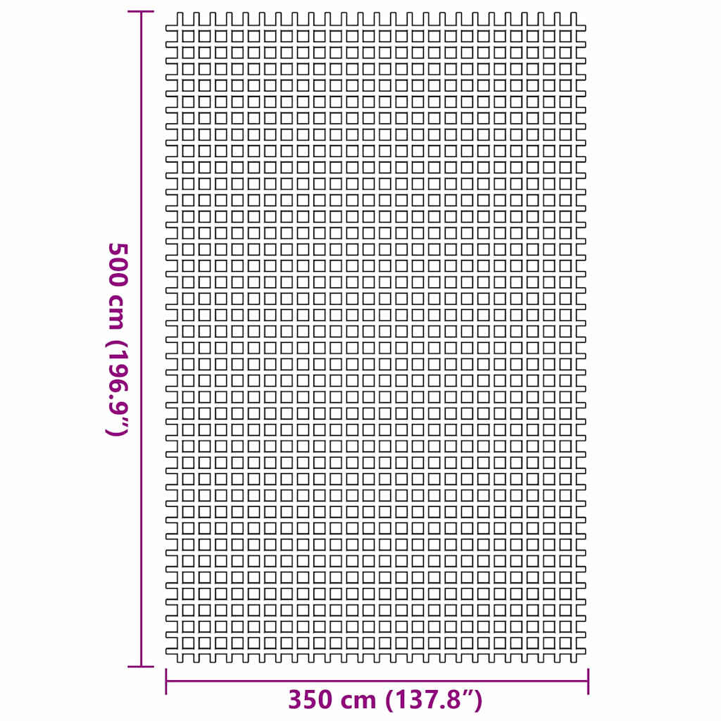 Tappeto da Tenda Blu 500 × 350 cm Poliestere