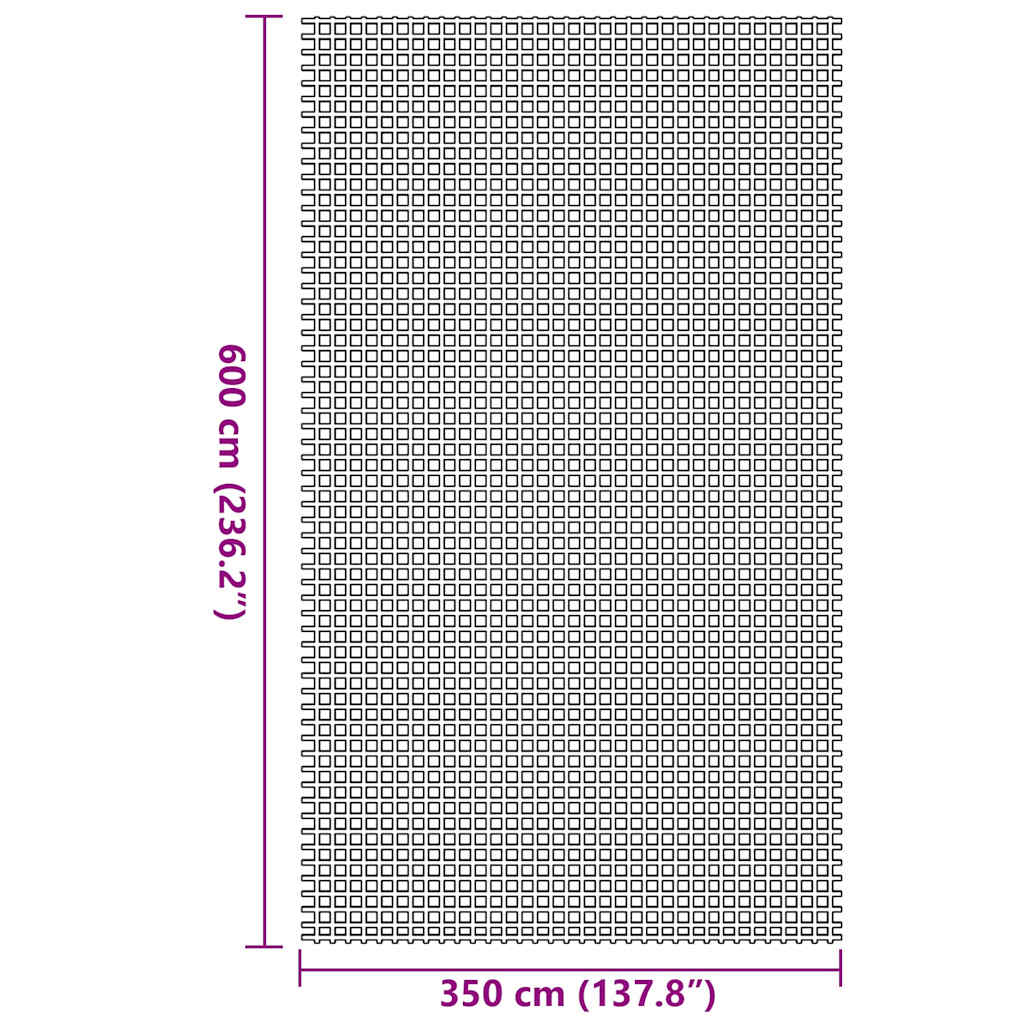 Tappeto da Tenda Blu 600 × 350 cm Poliestere