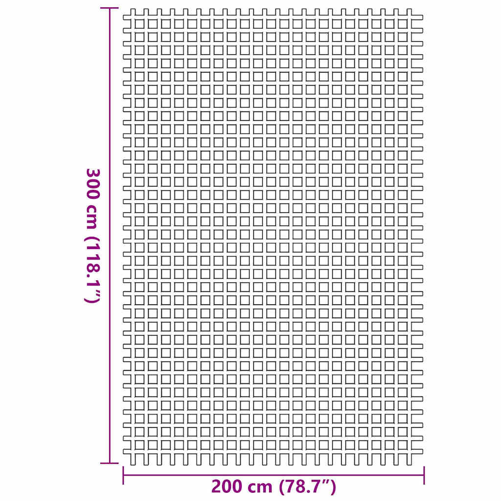 Tappeto da Tenda Verde 300 x 200 cm Poliestere
