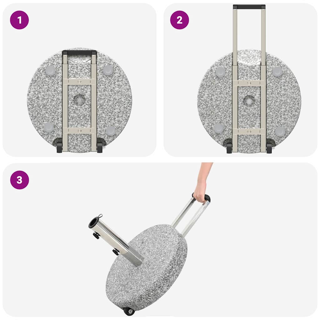 Base per ombrellone Grigio Ø 45 x 37.5 cm Granito