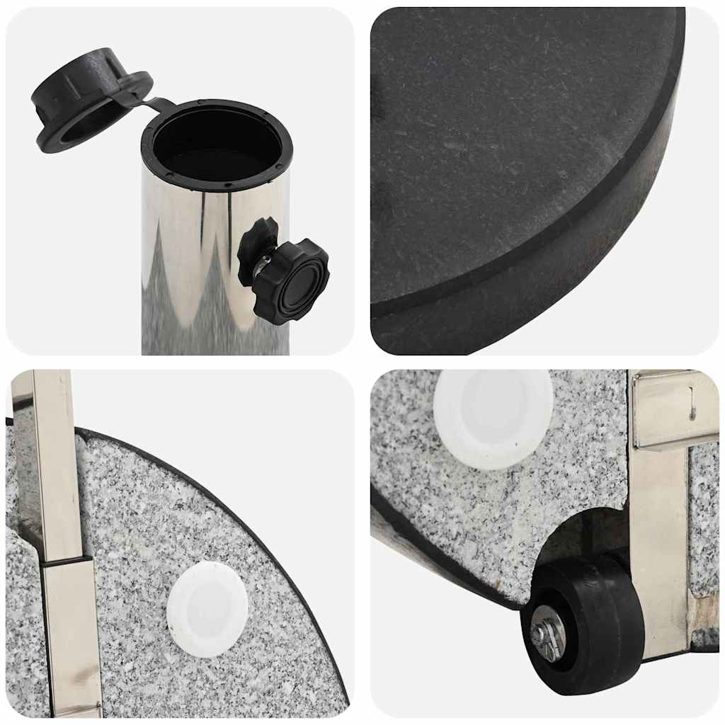 Base per ombrellone Nero Ø 45 x 37.5 cm Granito