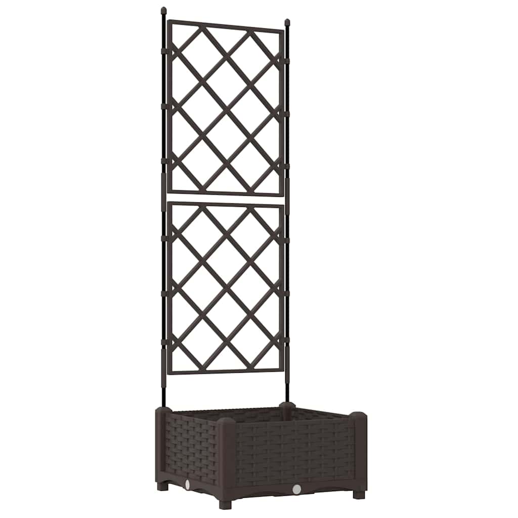 Vaso da giardino Marrone 40 x 40 x 125,5 cm PP