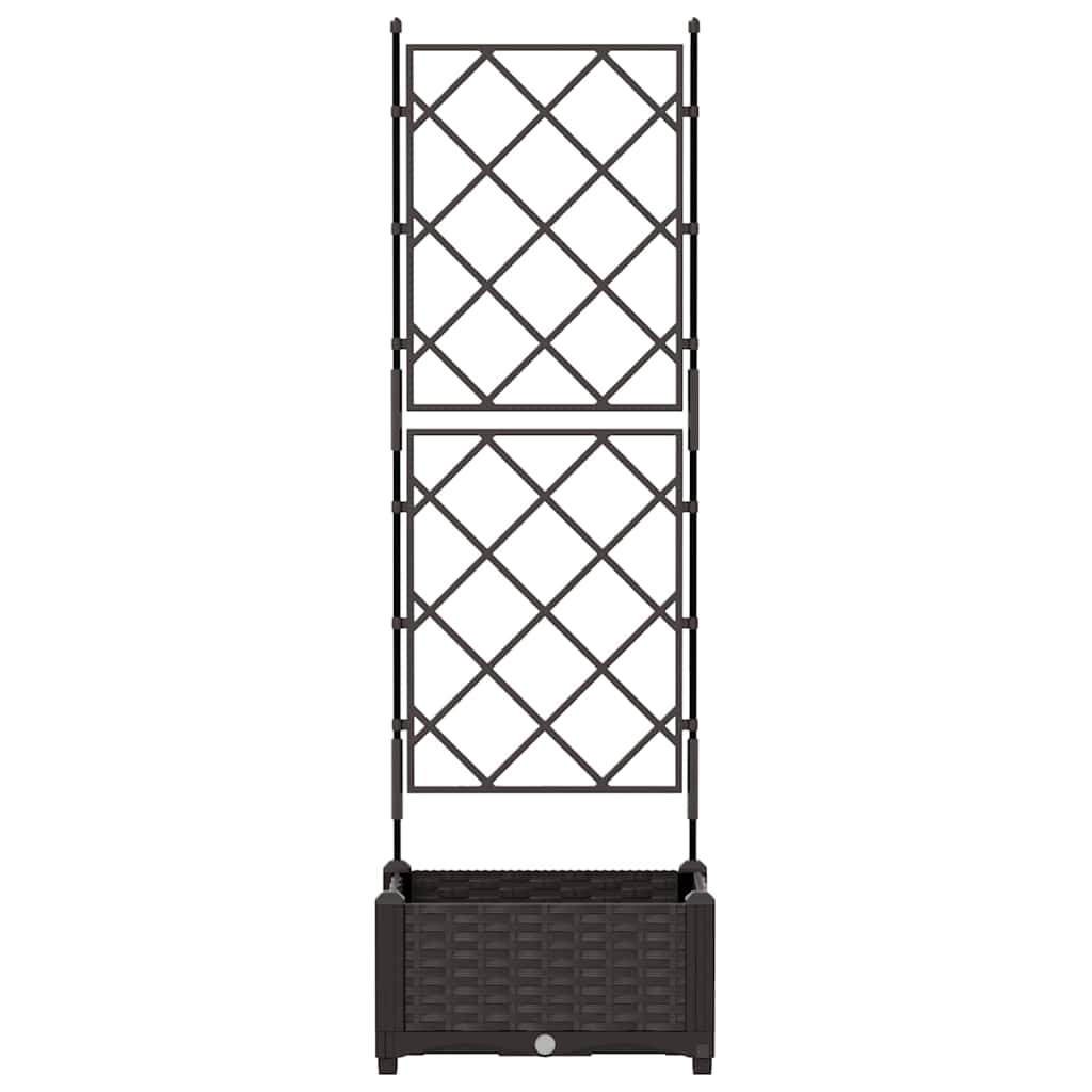 Vaso da giardino Marrone 40 x 40 x 125,5 cm PP