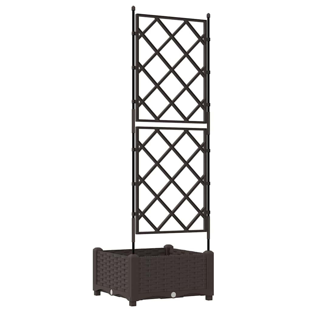 Vaso da giardino Marrone 40 x 40 x 125,5 cm PP