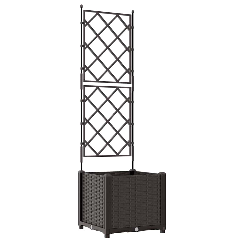 Vaso da giardino Marrone 40 x 40 x 143 cm PP