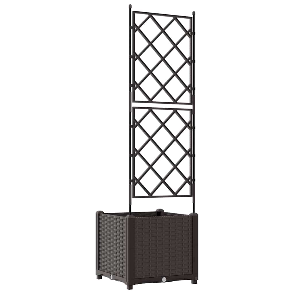 Vaso da giardino Marrone 40 x 40 x 143 cm PP