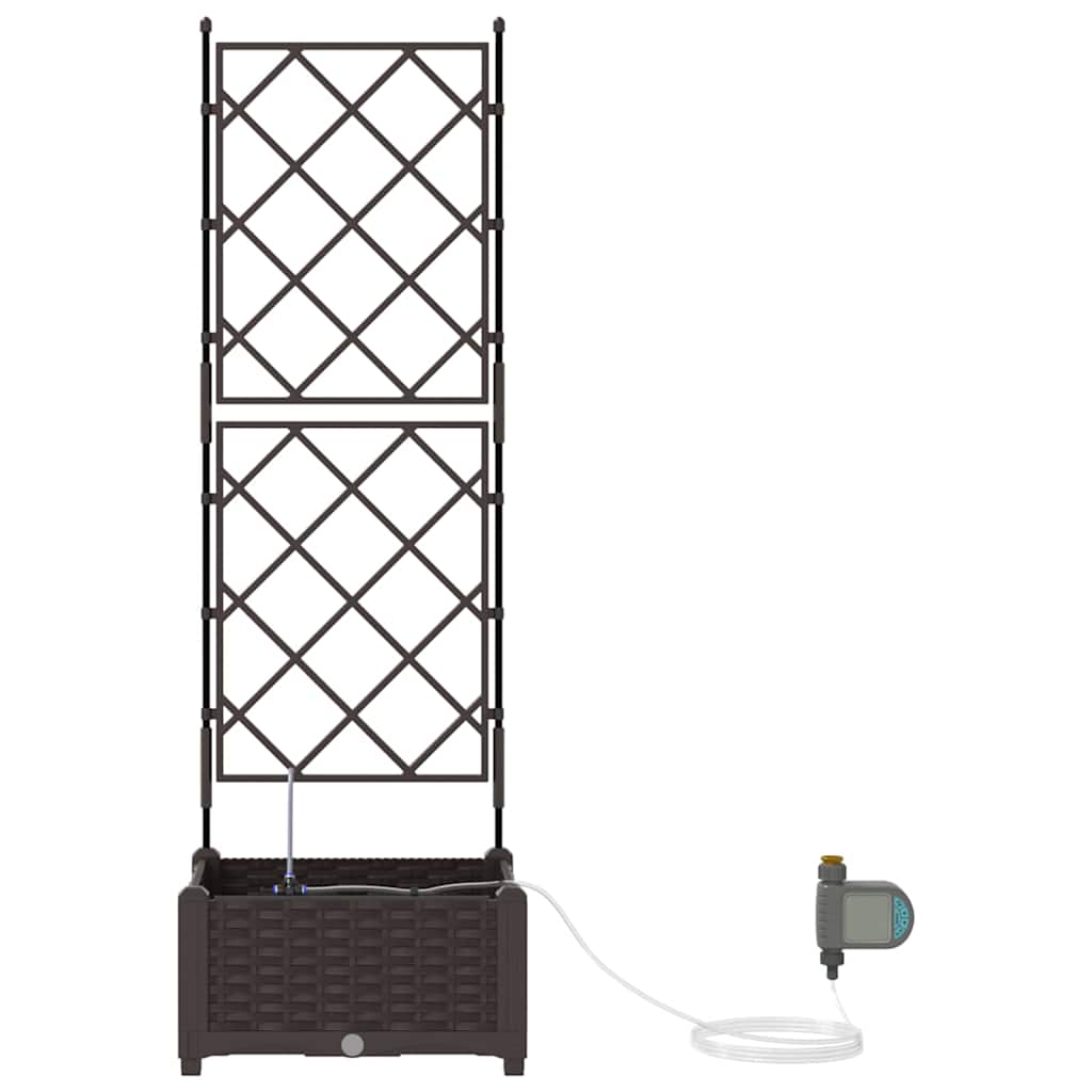 Vaso da giardino Marrone 40 x 40 x 126 cm PP