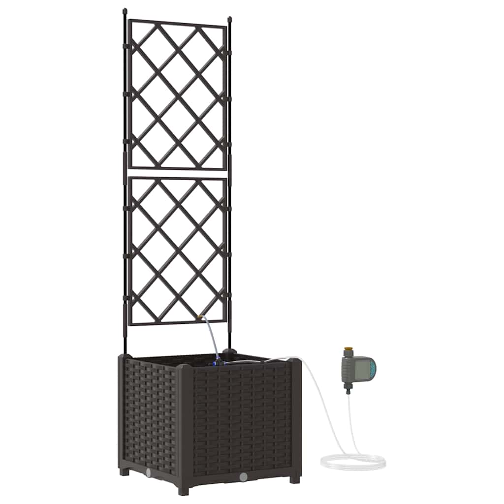 Vaso da giardino Marrone 40 x 40 x 142 cm PP