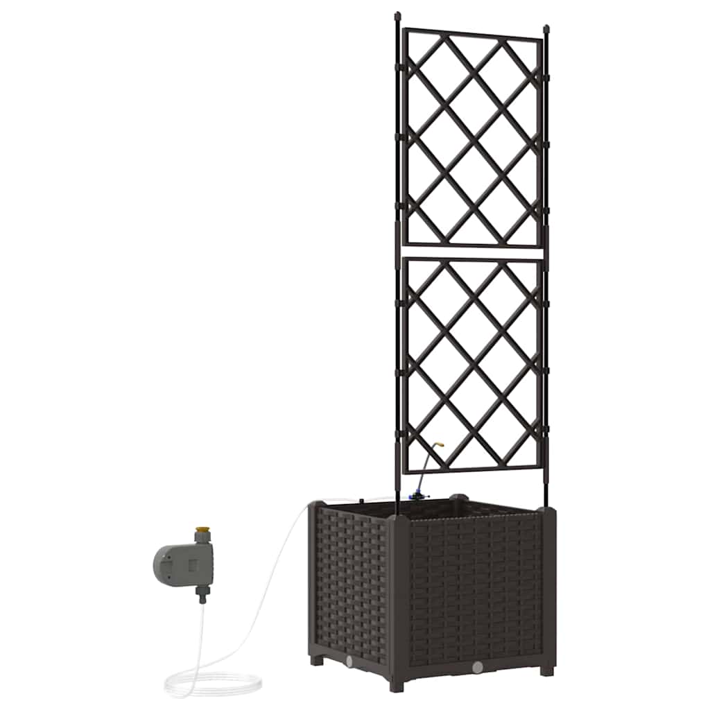 Vaso da giardino Marrone 40 x 40 x 142 cm PP