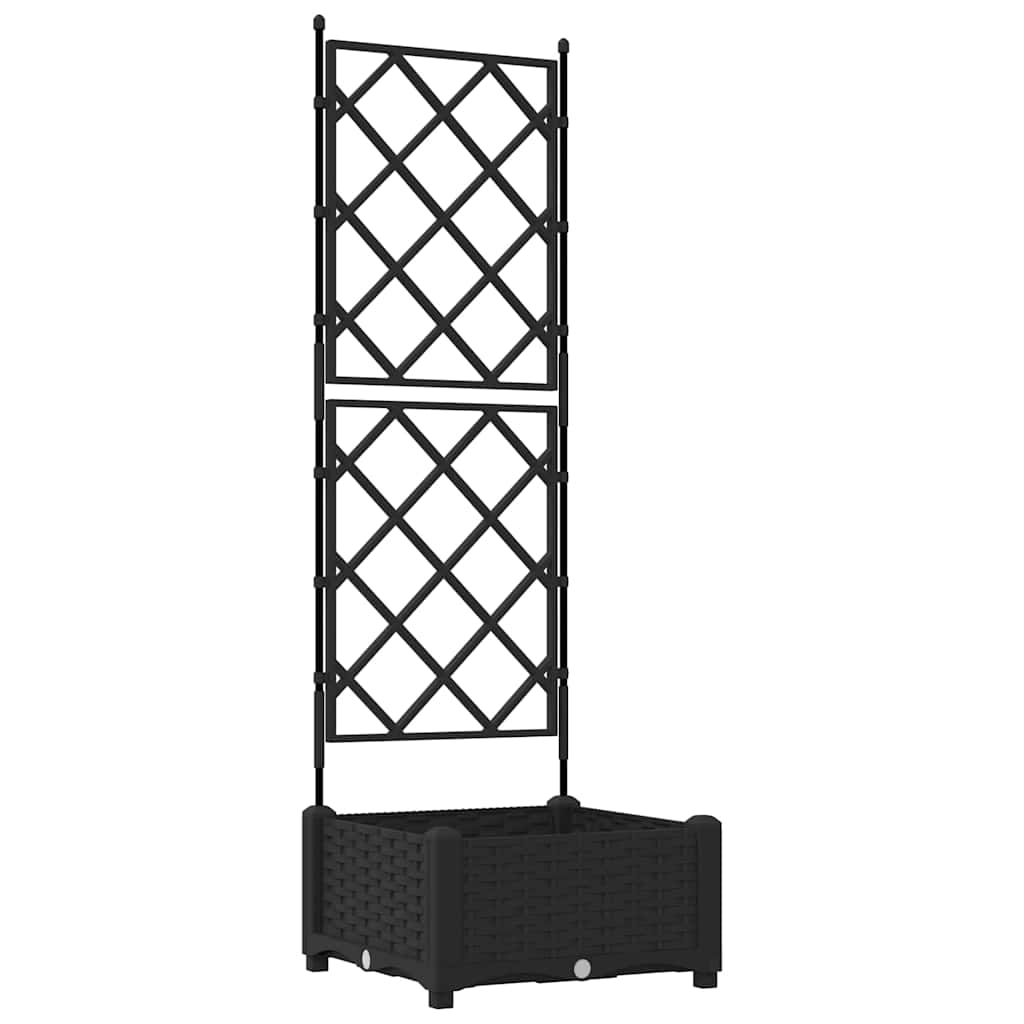 Vaso da giardino Nero 40 x 40 x 125,5 cm PP