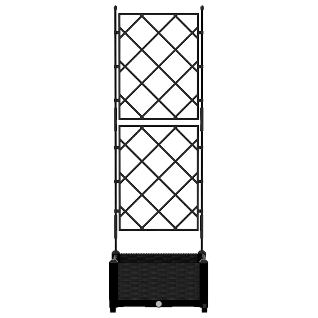 Vaso da giardino Nero 40 x 40 x 125,5 cm PP