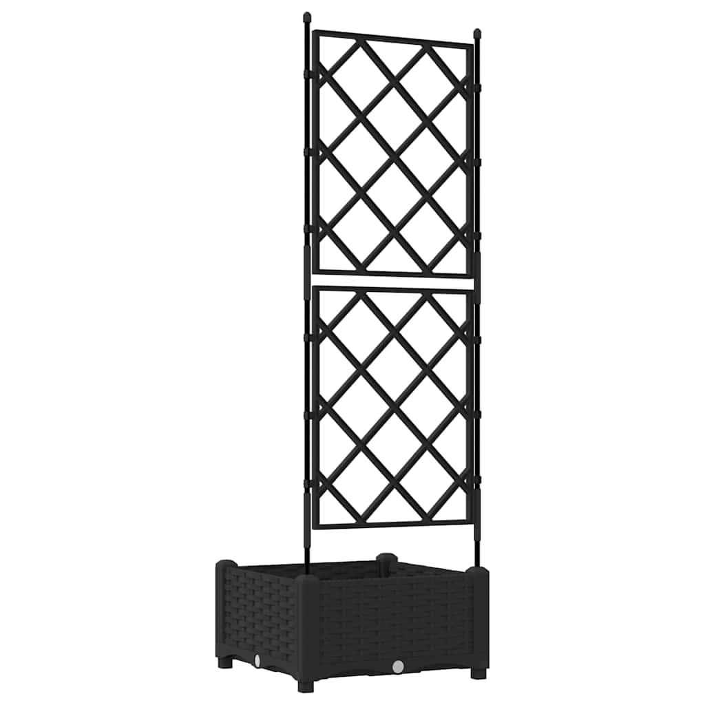 Vaso da giardino Nero 40 x 40 x 125,5 cm PP