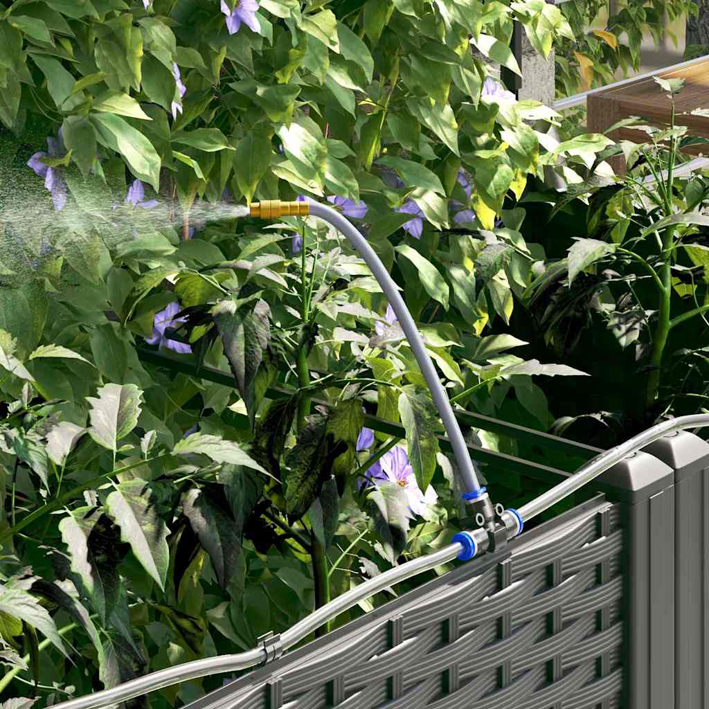Vaso da giardino 2 pz Nero 80 x 40 x 142 cm PP