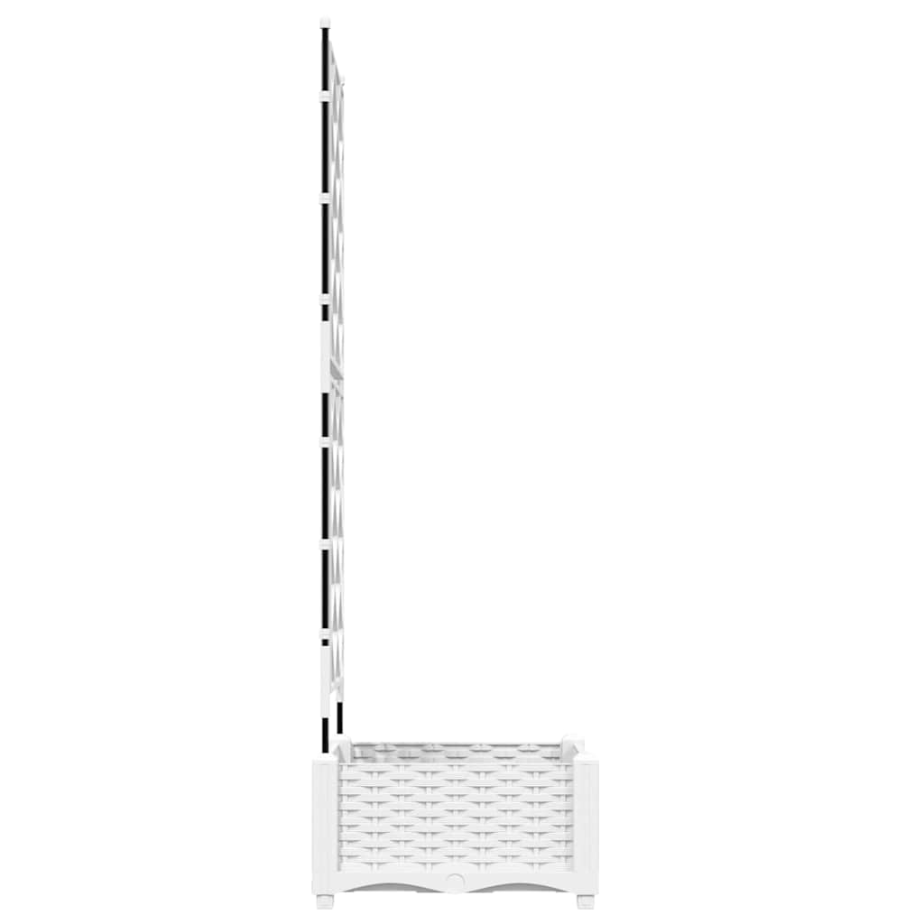 Vaso da giardino Bianco 40 x 40 x 125,5 cm PP