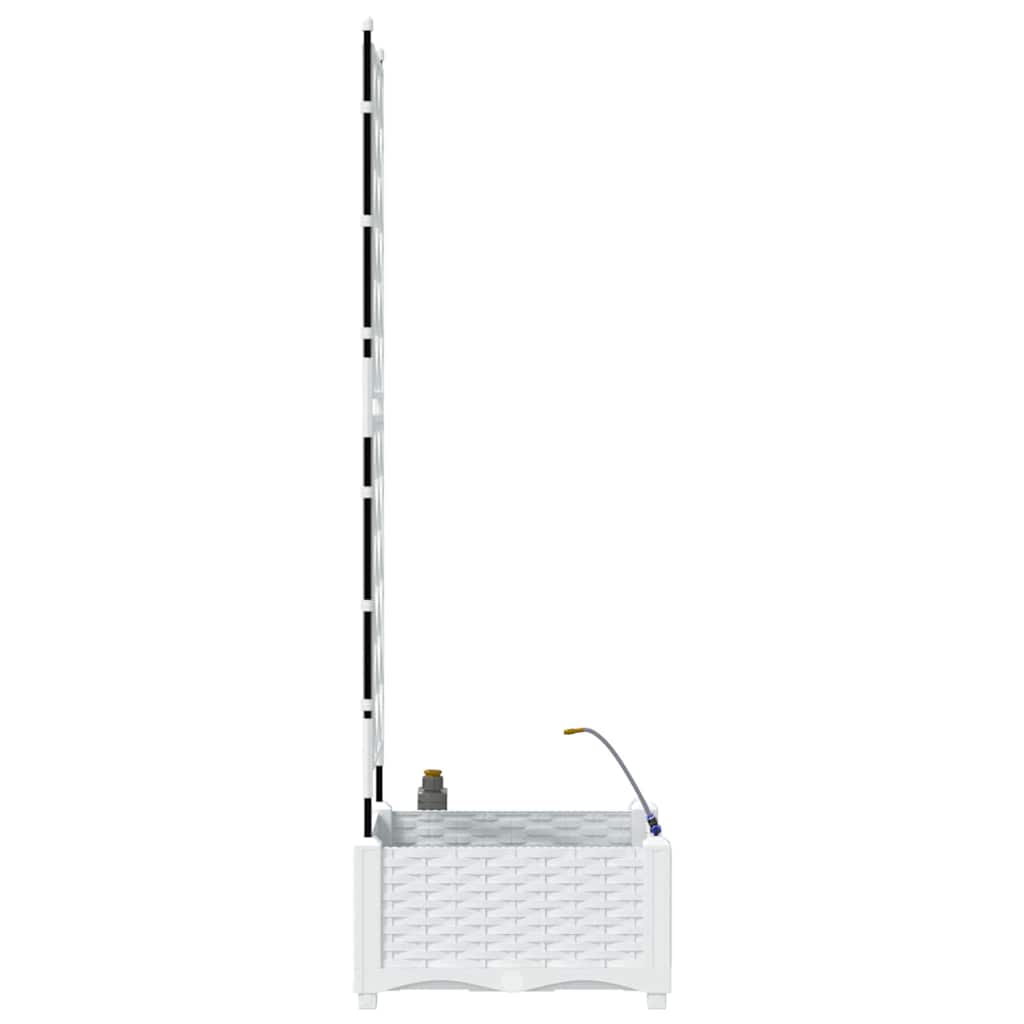 Vaso da giardino Bianco 40 x 40 x 126 cm PP