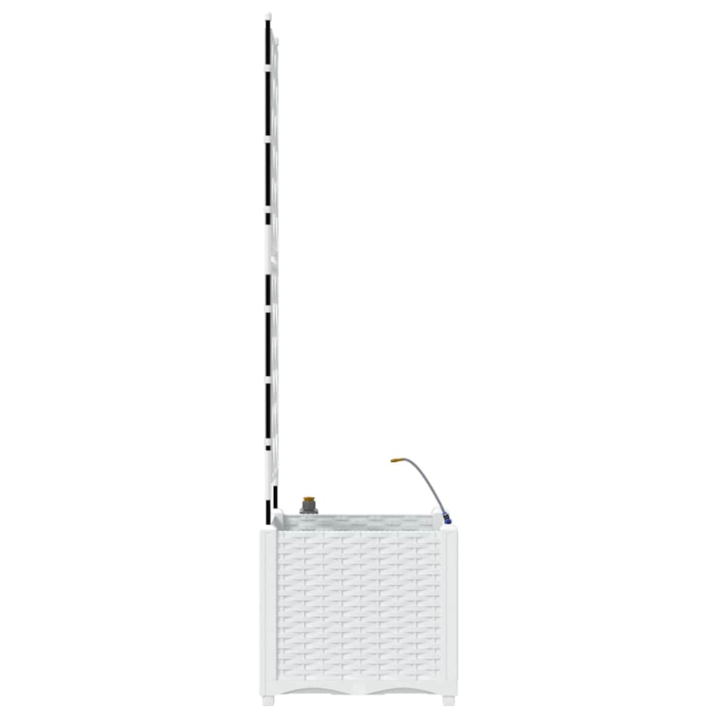 Vaso da giardino Bianco 40 x 40 x 142 cm PP