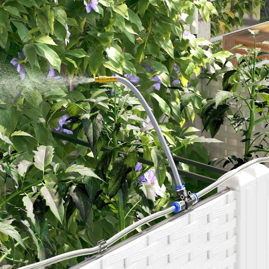 Vaso da giardino 2 pz Bianco 80 x 40 x 142 cm PP