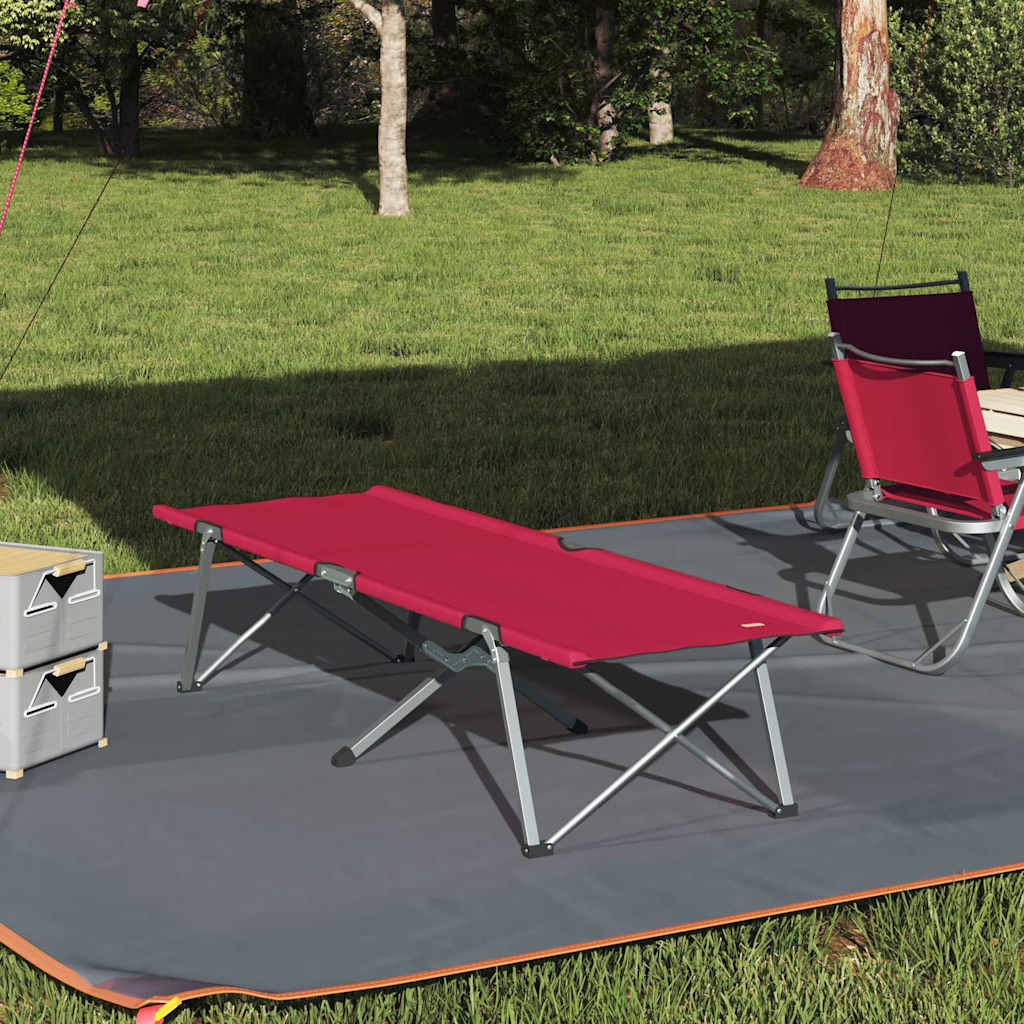 Letto da campeggio pieghevole Rosso 194 x 62,5 x 42,5 cm