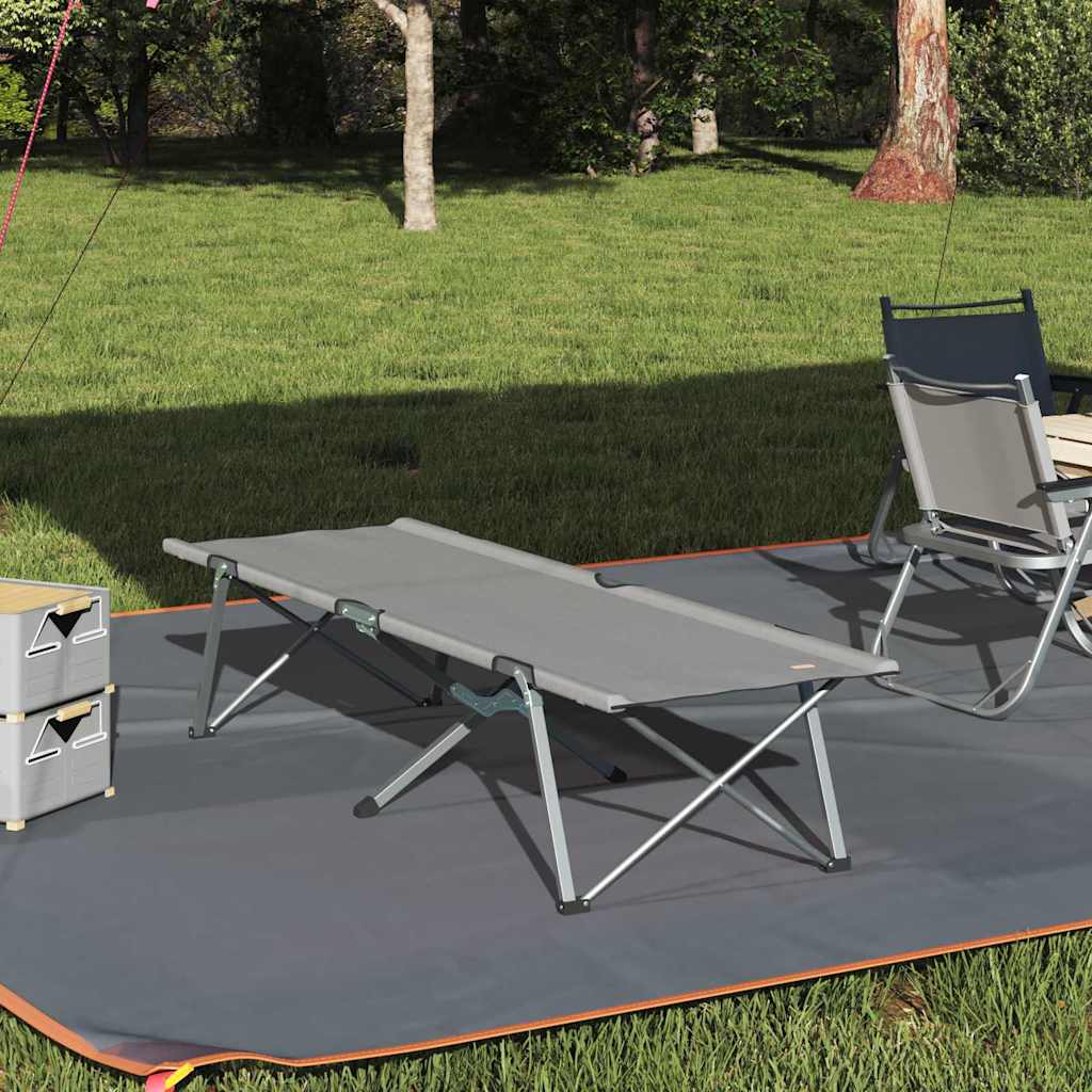 Letto da campeggio pieghevole Grigio 194 x 62,5 x 42,5 cm