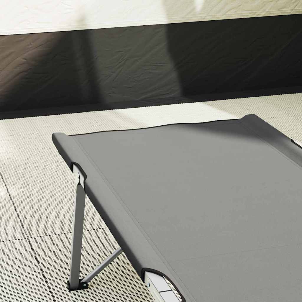 Letto da campeggio pieghevole Grigio 194 x 62,5 x 42,5 cm