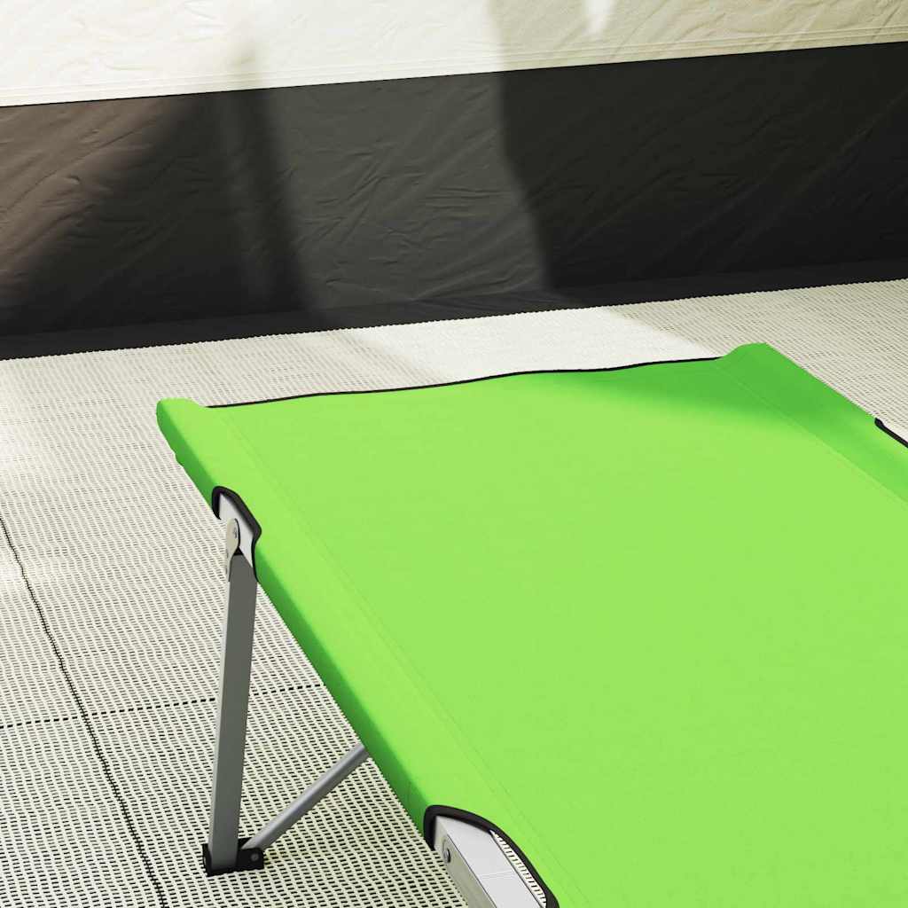 Letto da campeggio pieghevole Verde 194 x 62,5 x 42,5 cm