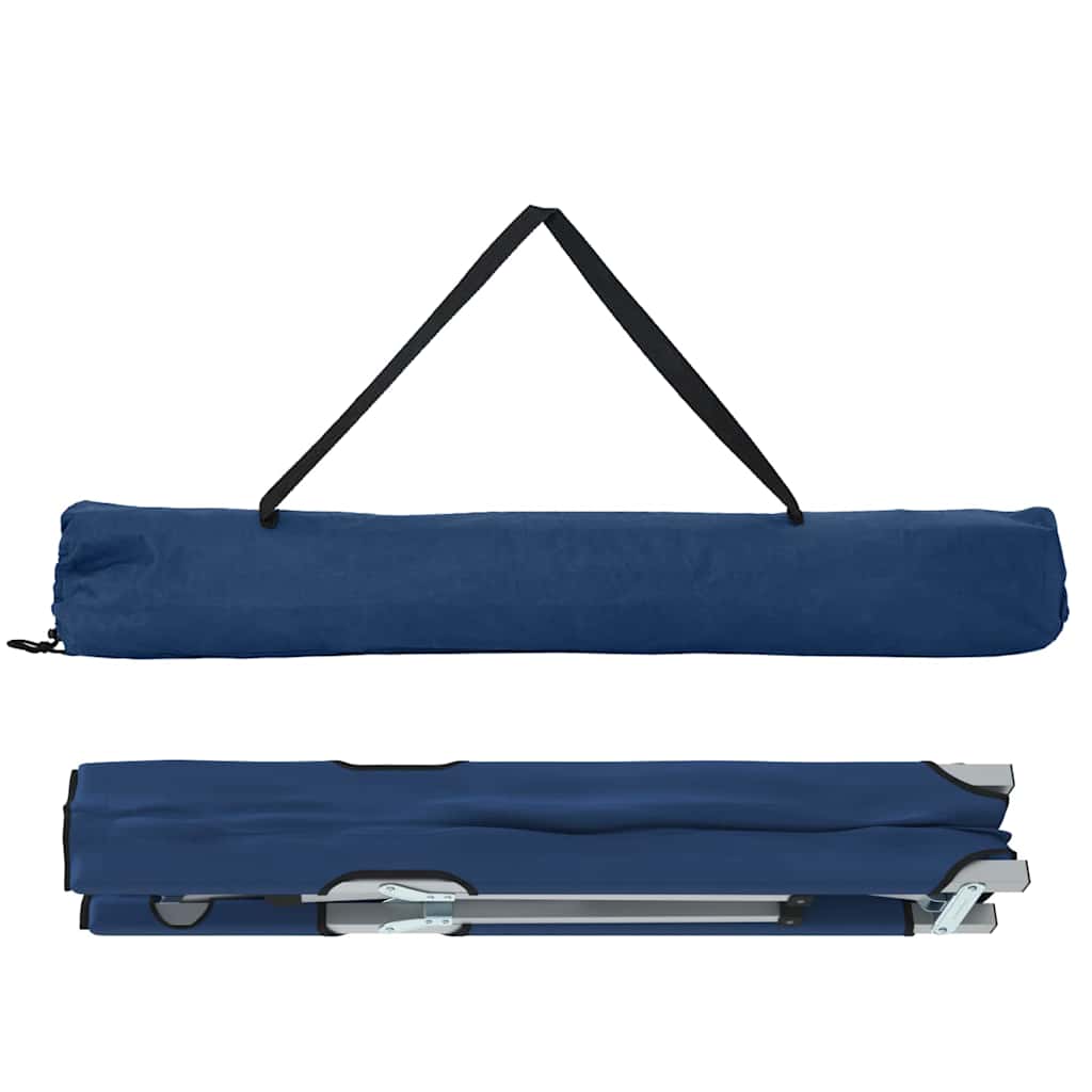 Letto da campeggio pieghevole 2 pz Blu 194 x 62,5 x 42,5 cm