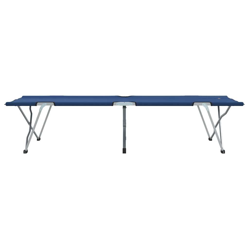 Letto da campeggio pieghevole 2 pz Blu 194 x 62,5 x 42,5 cm