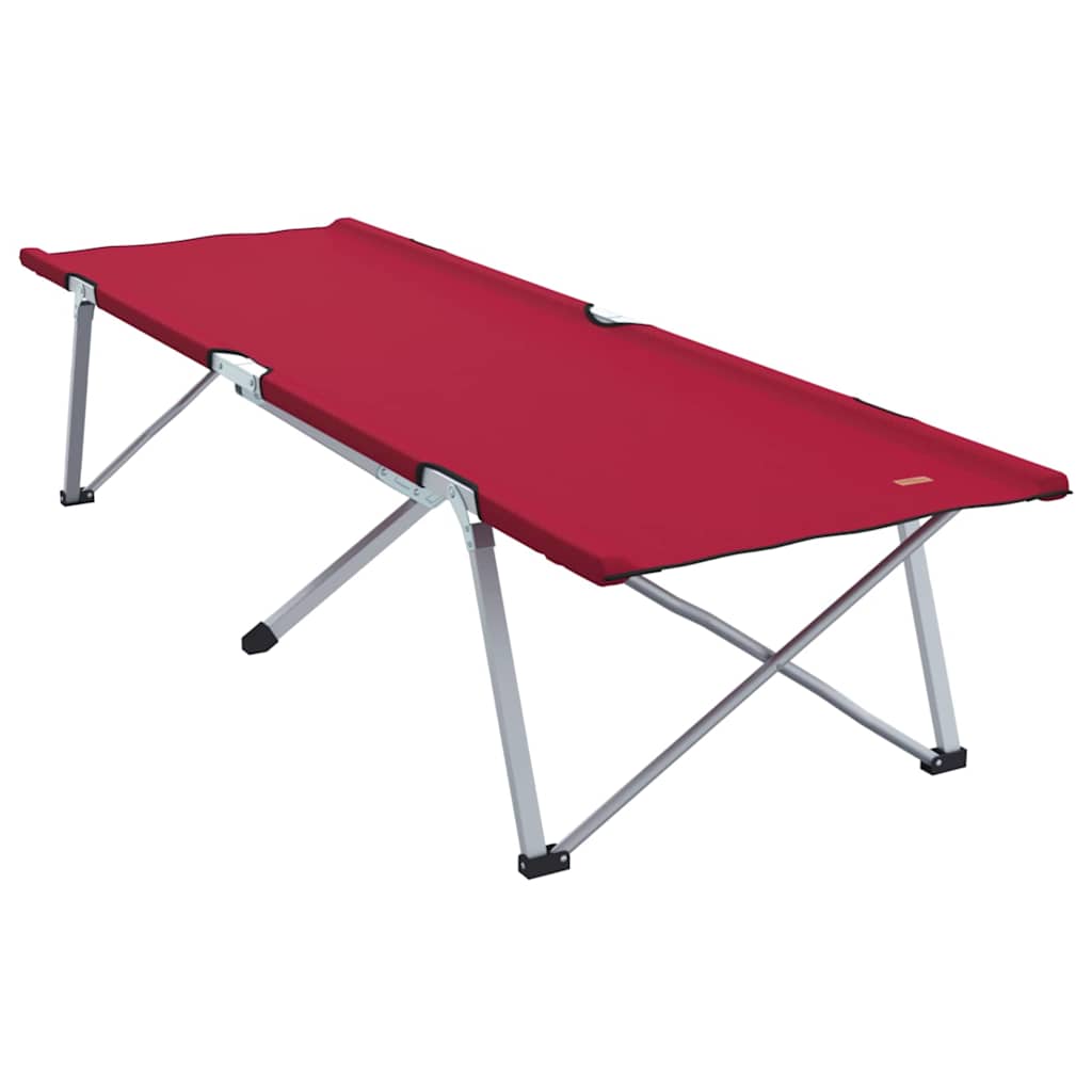 Letto da campeggio pieghevole 2 pz Rosso 194 x 62,5 x 42,5 cm